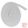 A roll of white self-adhesive foam weather stripping tape with a 2-meter length and 3-centimeter width.