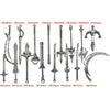 A collection of multi-style alloy charms and pins in various sizes and shapes for DIY jewelry making.