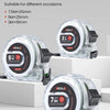 Three sizes of Airaj fluorescent tape measures are displayed, showing options for 3M, 5M, and 7.5M tape.