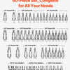 A collection of 60 professional bit and socket sets including various sizes like 1/2 inch, 3/8 inch, and 1/4 inch sockets and