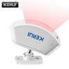 A white Kerui wireless infrared curtain security sensor device.