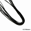 A bundle of black stretchy rainbow elastic cord, 4.5 meters long.
