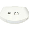 A white wireless infrared curtain security sensor device with DC-5V and ON/OFF switch options.