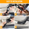 Instrucciones paso a paso para instalar una red de carga para techo de coche resistente.