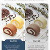 A comparison showing the color rendering index of a product, with samples demonstrating high and low color performance.