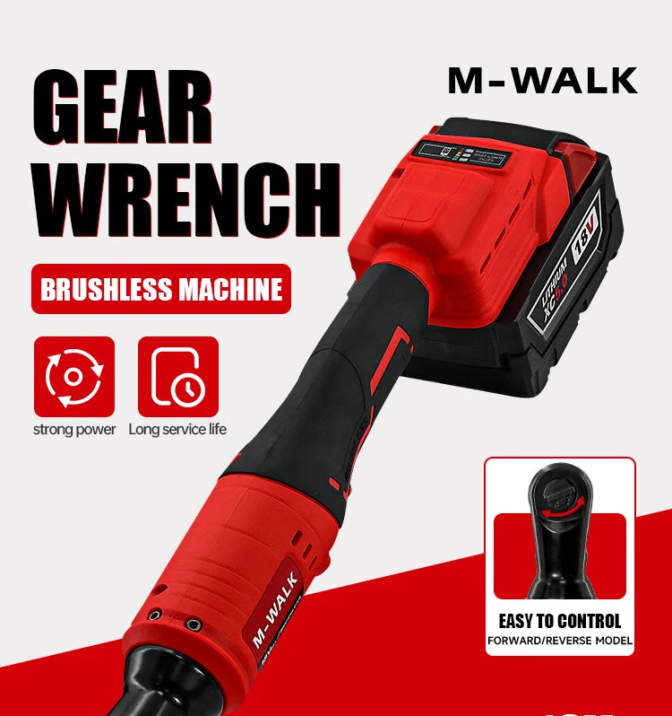 مفتاح كهربائي أحادي (M-WALK) أحمر بدون فرش، يبرز قوته وطول عمره الخدمي.