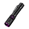 Linterna UV negra con lente telescópico para detección de manchas y orina de mascotas.