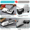 Comparison of electric and manual knife sharpening methods showing benefits like speed and safety.