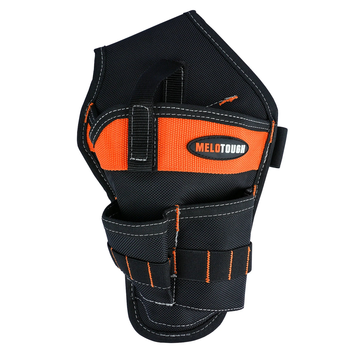 Black and orange heavy-duty holster for drill bits with a MOLOTOUGH brand label