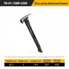 A black TB-H1-1SBR-S20X 20 oz spring shock-proof hammer tool with dimensions listed.