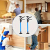 A set of adjustable metal support rods used for cabinet and drywall installation.