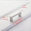 A stainless steel cabinet pull with a 35mm length and 12mm thickness shown against a white background.