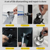 A set of life dismantling and repair tools including door lock repair, computer repair, and electrical light maintenance.