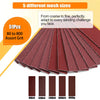 A collection of five different sized, reddish-brown sanding grits for a multi-grain precision grinder kit.