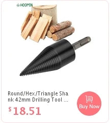 A black round hex triangle shaft drilling tool for car oil filter removal.
