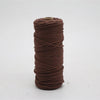A spool of 100m natural brown cotton macrame cord.
