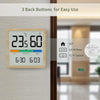 A digital indoor thermometer and hygrometer displaying 23.5°C, 60% humidity, and the time 6:30, mounted on a wall.
