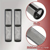 Precision airless spray filter kit showing plastic and stainless steel mesh filters.