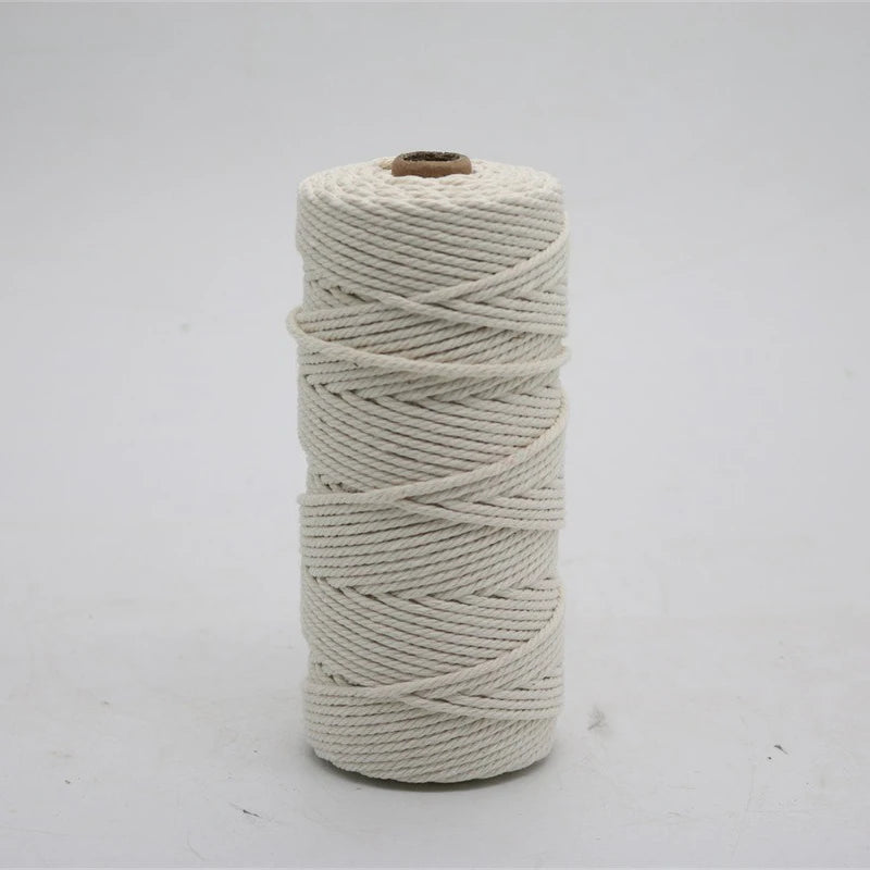 100m Natural Cotton Macrame Cord