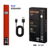 Rotes 650mAh Akku digitales Lötkolben-Stift mit USB-Ladekabel und Batterie