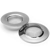 A round stainless steel sink strainer drain filter mesh.
