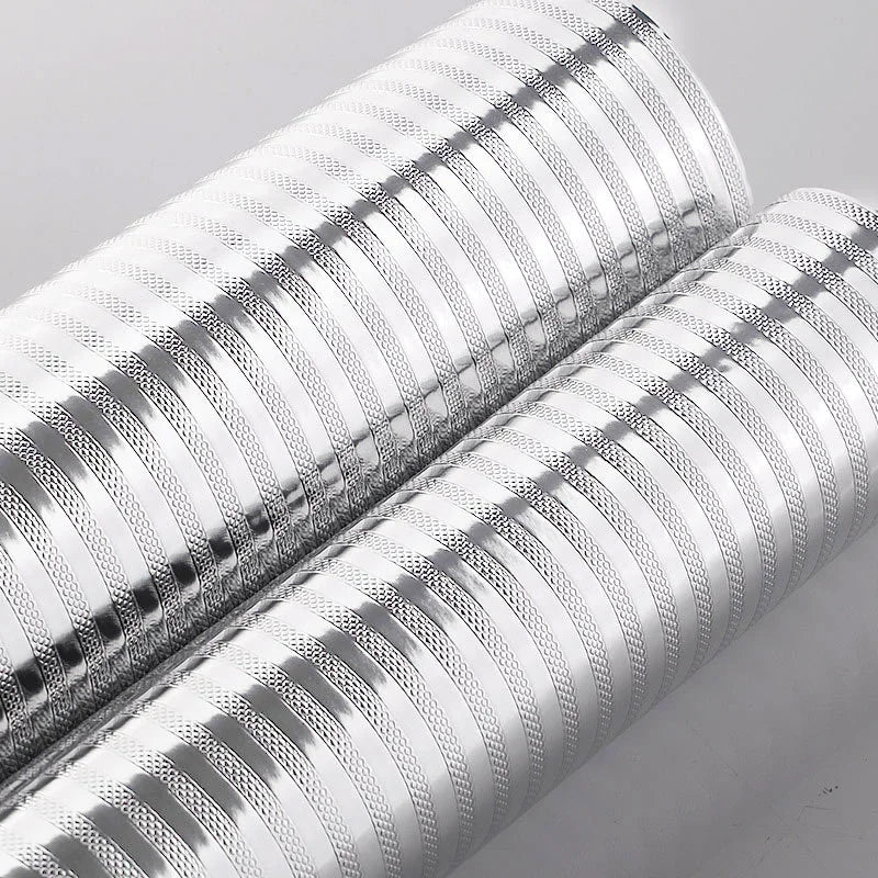 Rollen silberner Aluminiumfolie-Wandsticker für Küche und Dekoration