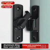 Black aluminum alloy door lock latch hardware with left and right opening features