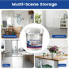 A jar of self-leveling epoxy colored leveling paint for multi-scene storage and flooring.