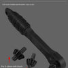 A multi-head wrench tool in black showing various sizes of drill chucks it can accommodate.