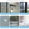 Comparison of different types of window screens including ordinary, steel, invisible, middle mesh, broken edges, and mosquito