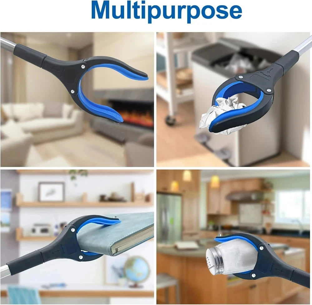 Herramienta multiuso con pinza giratoria de 360° para agarrar comida, abrir envases y manipular objetos
