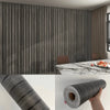 Roll of wood grain slat wall panel sticker showing texture and pattern