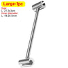 Clé à douille avec axe long et extrémité ronde pour ajuster l'écartement d'une serrure à double sens en argent.