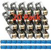 A pack of 20 heavy-duty retractable rope tying tools with silver and gold components.
