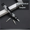 A precision screwdriver set with multi-angle tools lying on a dark surface.
