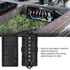 A black 7-way waterproof distribution block with multiple electrical connectors and accessories.