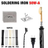 Soldering iron set including tips for PP, ABS, PE, and PVC materials