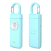 Lampe-pince LED bleu clair avec boucle de protection et alarme d'urgence.