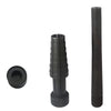 A black professional ring stretcher and expander tool with a cylindrical body and a circular end.