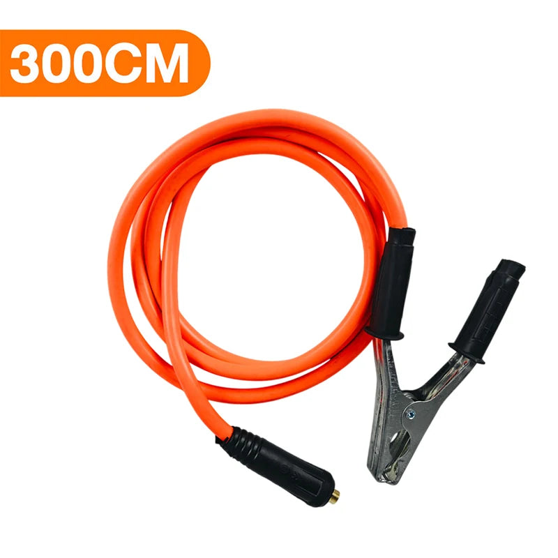 Orange heavy-duty welding wire and electrode holder with a 300cm length cable