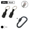 Two black screwdriver bit holders with hex shank and a 6.35mm metal tip, plus a black loop tool.