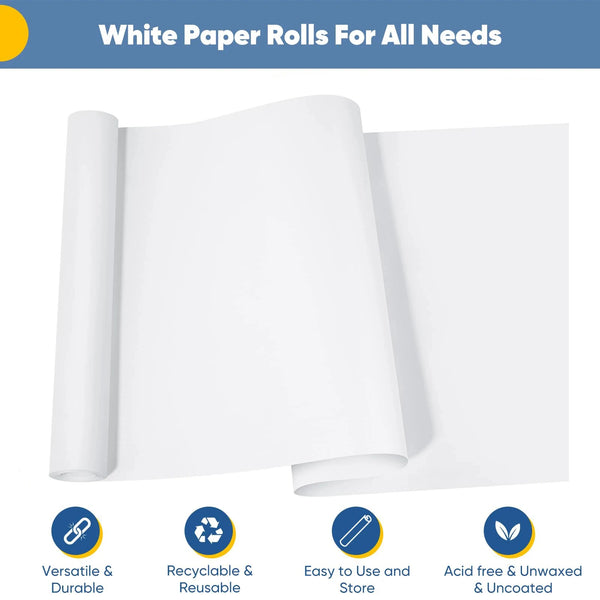 Rolle weißes Papier für verschiedene Zwecke mit Vielseitigkeit, Recyclingfähigkeit, Benutzerfreundlichkeit und säurefreier Qu