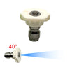 A white high-pressure spray nozzle set with a quick connect fitting shown at a 40-degree angle.