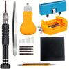 Kit de réparation de montre 3-en-1 avec tournevis, outil, pince et caoutchouc noir