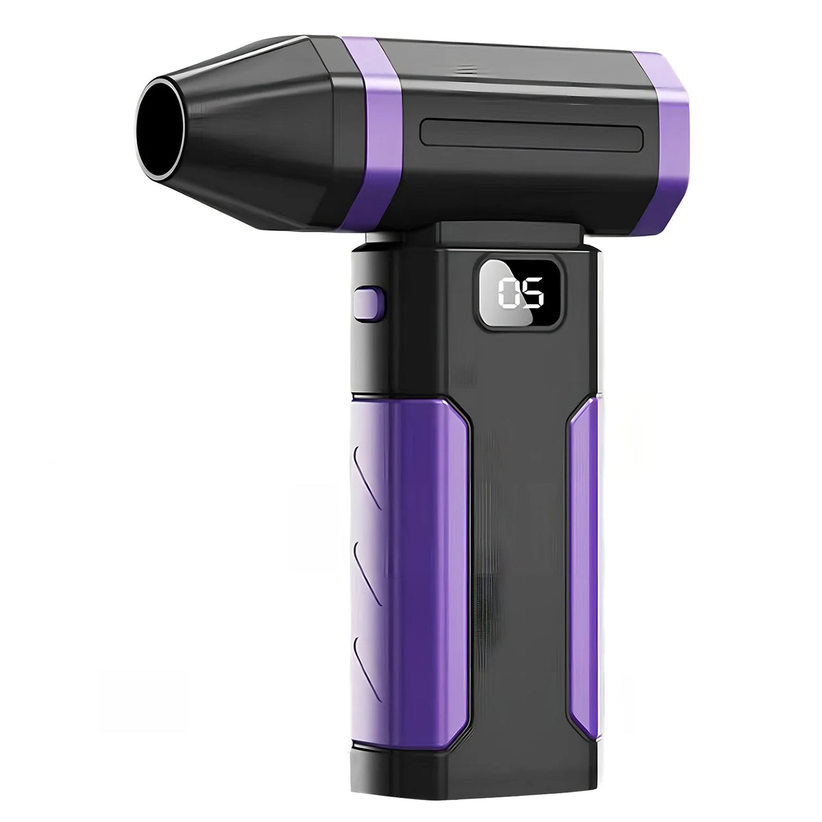 Schwarze und violette Schnelllade-Elektro-Duster mit breitem Düse