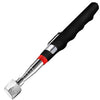 A black telescoping magnetic pick-up tool with a silver tip and red accent.