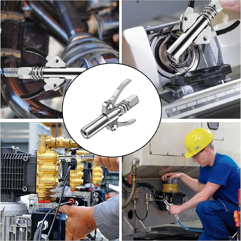 Goupille de pistolet à graisse métallique haute pression pour connecter et distribuer la graisse.