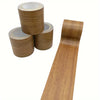 Rolls of faux wood grain repair tape in natural brown color