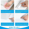 Instructions showing how to use heavy-duty waterproof sealing tape to seal a gap.