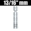 Silver 13/16 inch CR-V spark plug socket set tool